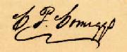 Signature of Gov. Comegys