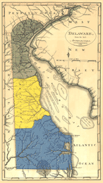 Early Delaware Map